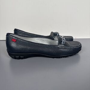 Marc‎ Joseph New York Orchard St Leather Golf Moccasin Navy Blue Women’s Size 11
